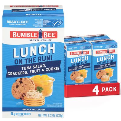 Bumble Bee Lunch on The Run Kit, Tuna Salad, 8.1 Ounce (Pack of 4)