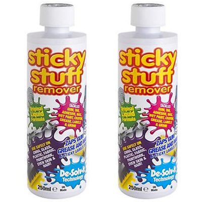 2 X De-Solv-it Sticky Stuff Glue, Chewing Gum, Paint & Residue Remover 250ml