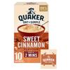 Quaker Oat So Simple Sweet Cinnamon Porridge, 10 x 33 g view 1