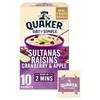 Quaker Oat So Simple Sultana Raisin and Apple Porridge, 10 x 38.5 g view 1