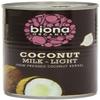 Biona Organic Coconut Milk Light (9% Fat 400ml view 1