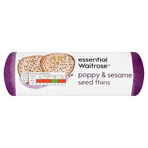 Essential Waitrose Poppy & Sesame Seed Thins 150g