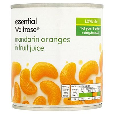 Essential Waitrose Mandarin Oranges in Fruit Juice 295g