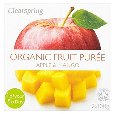 Clearspring Organic Apple & Mango Puree 2 x 100g