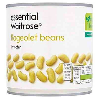 Essential Waitrose Flageolet Beans 400g
