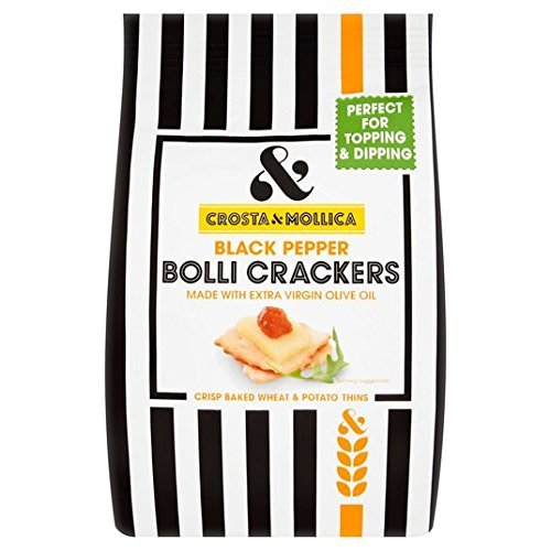 Crosta & Mollica Bolli Italian Crackers with Black Pepper 150g