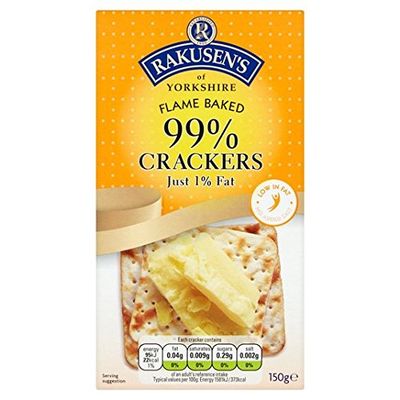 Rakusen's 99% Fat Free Crackers 150g