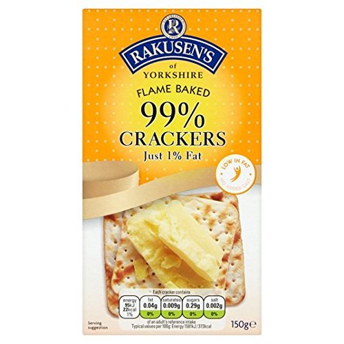 Rakusen's 99% Fat Free Crackers 150g