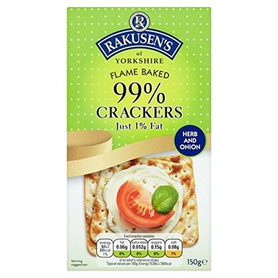 Rakusen's Herb & Onion Crackers 150g