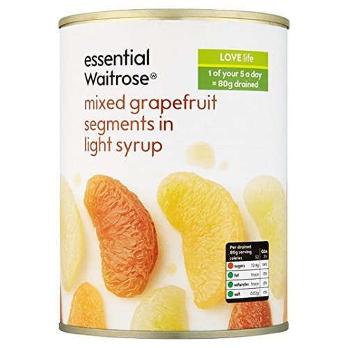 Essential Waitrose Mixed Grapefruit Segments In Syrup 540g