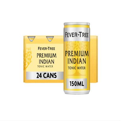 Fever-Tree Indian Tonic Water 8 x 150 ml (Pack of 3 Total 24 Cans)