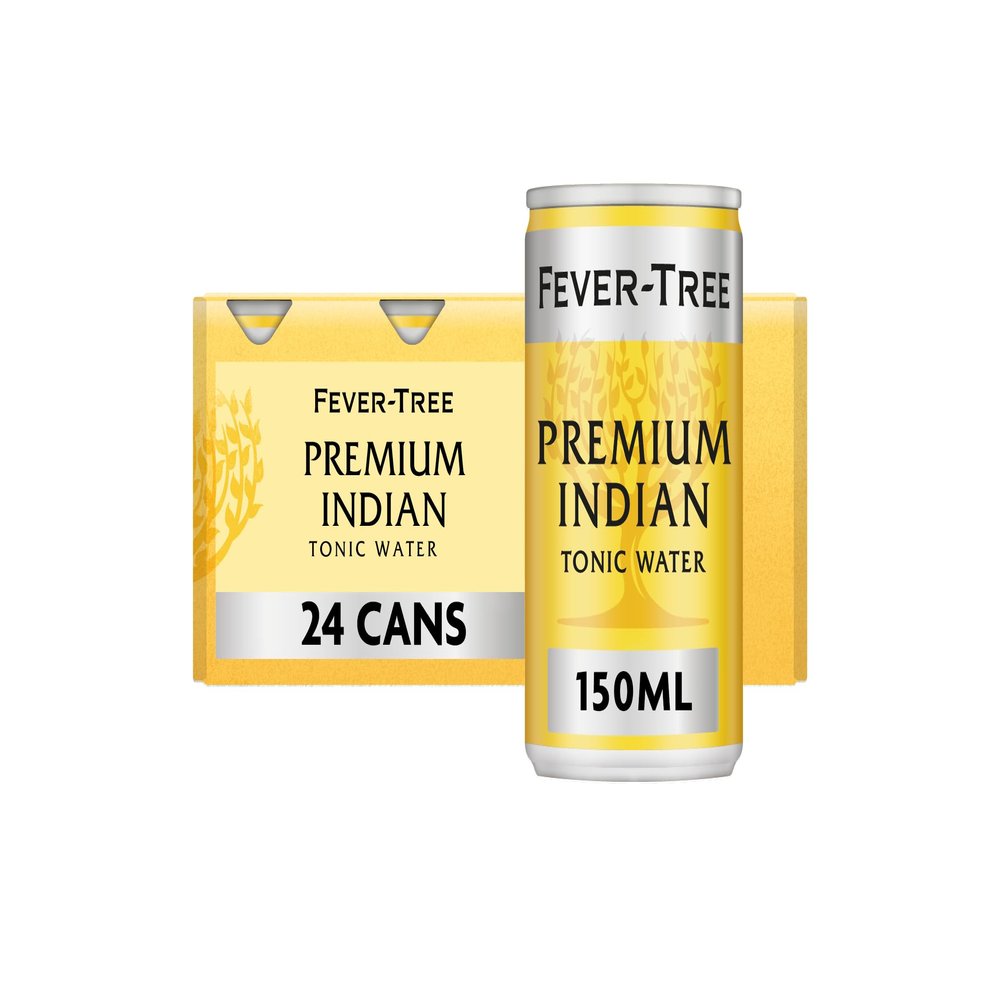 Fever-Tree Indian Tonic Water 8 x 150 ml (Pack of 3 Total 24 Cans)