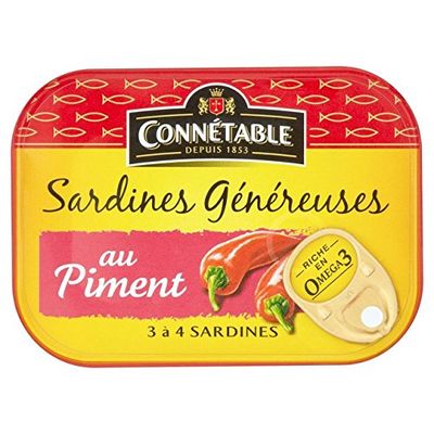 Connetable Sardines with Chilli 140g