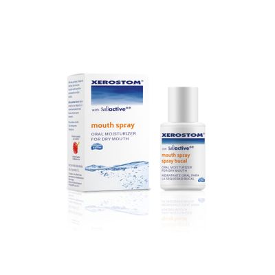 Xerostom Dry Mouth Spray Oral Moisturiser Spray with Saliactive - Saliva Spray for Dry Mouth Spray Sugar Free, Mouth Ulcers