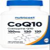 Nutricost CoQ10 100mg, 120 Vegetarian Capsules, 120 Servings - High Absorption, Vegetarian, Non-GMO, Coenzyme Q10 view 1