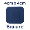 10 X STEROCHEF STERILE Catering Kitchen Blue DETECTABLE WASHPROOF First AID PLASTERS Square 4CM X 4CM view 2
