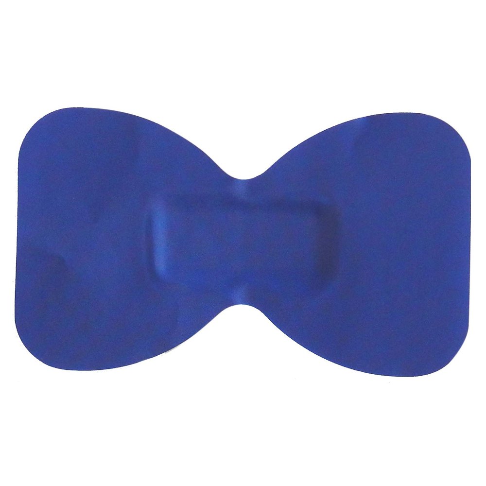 10 X STEROCHEF STERILE Catering Kitchen Blue DETECTABLE WASHPROOF First AID PLASTERS FINGERTIP 7.2CM X 4.2CM