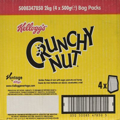 Kellogg's Crunchy Nut Corn Flakes Bag Pak 4 x 500g