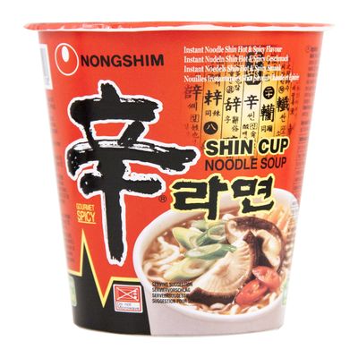 Nongshim Cup Noodles Soup 68 g (Pack of 6)