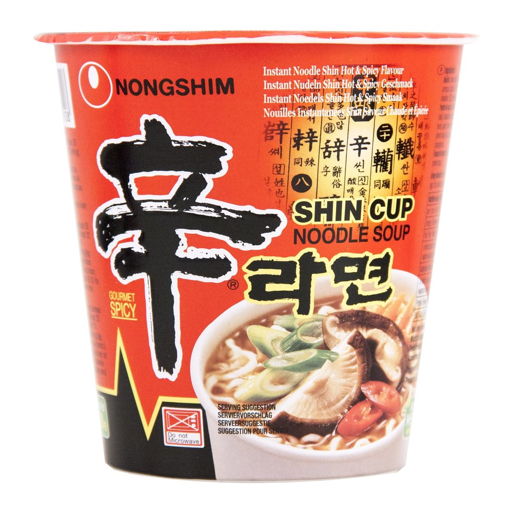 Nongshim Cup Noodles Soup 68 g (Pack of 6)