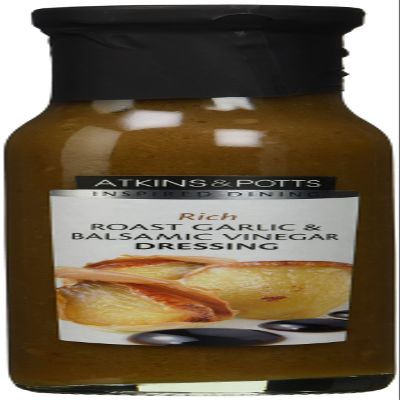 Atkins & Potts Roast Garlic & Balsamic Vinegar Dressing , 245 g