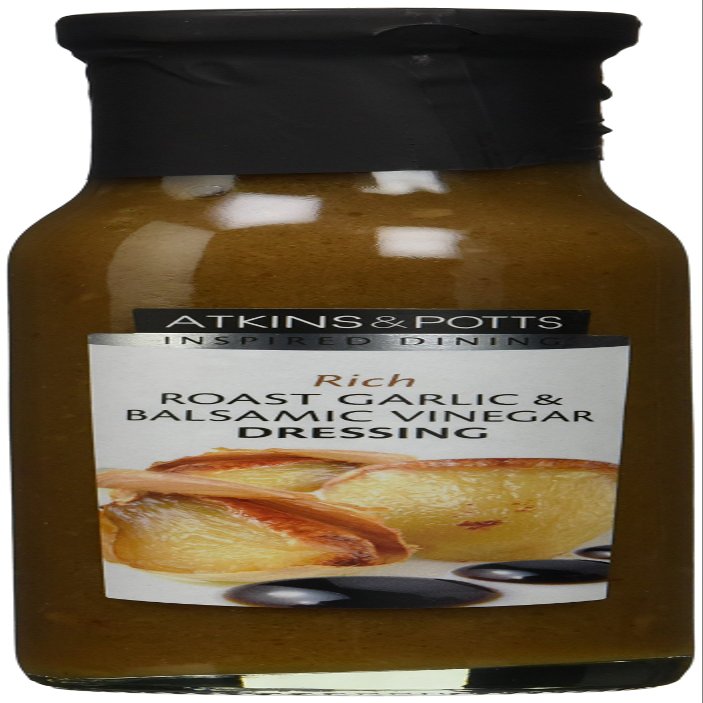 Atkins & Potts Roast Garlic & Balsamic Vinegar Dressing , 245 g