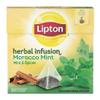 Lipton Morocco Mint (Mint and Spices) Tea Bags - Sealed Boxes of 12 x 20 Bags = 240 Pyramid Tea Bags view 1
