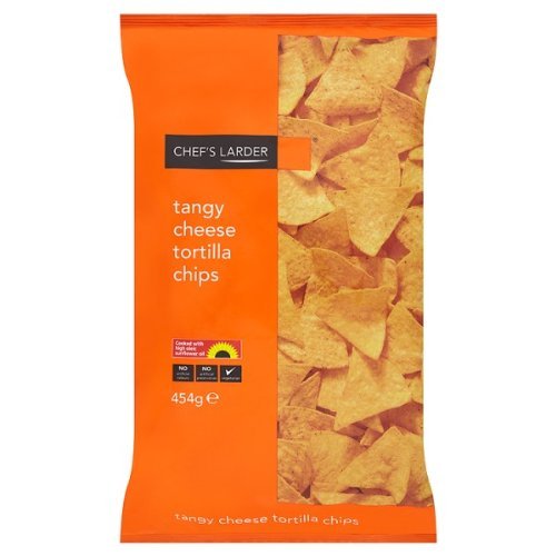 Chef's Larder Tangy Cheese Tortilla Chips 454g