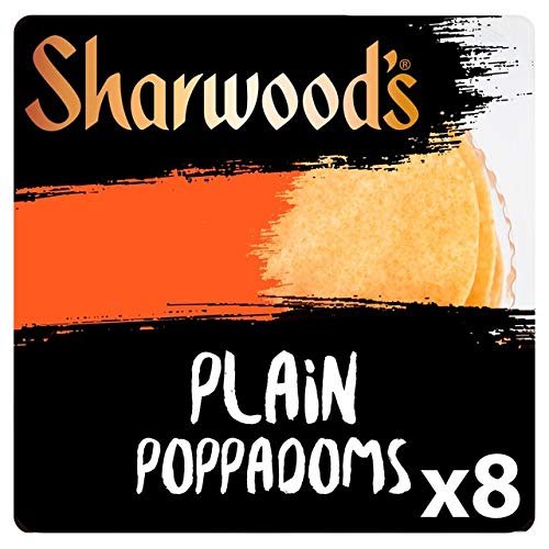 Sharwood's 8 Plain Poppadoms
