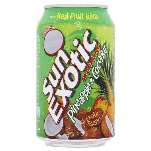 Sun Exotic Sparkling Pineapple & Coconut Exotic Blend 330ml (Pack of 24 x 330ml)