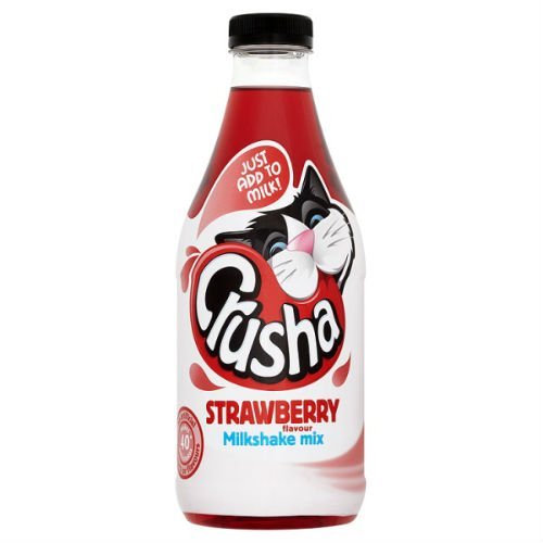 Crusha Milkshake Mix Strawberry Flavour 1 Litre (Pack of 12 x 1ltr)