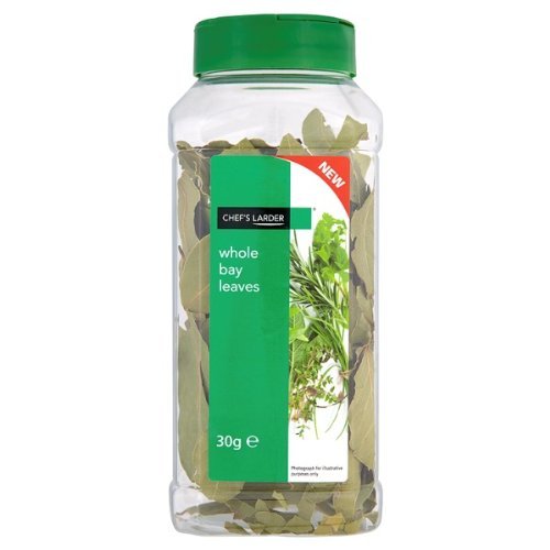 Chef's Larder Whole Bay Leaves 30g (Pack of 6 x 30g)