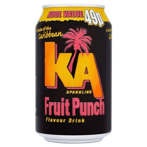 KA Sparkling Fruit Punch Flavour Drink 330ml (Pack of 24 x 330ml)