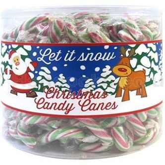 250 Mini Green RED Christmas X'Mas Candy Canes