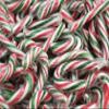 250 Mini Green RED Christmas X'Mas Candy Canes view 2