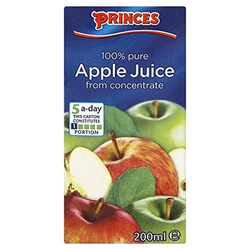 Princes 100% Pure Apple Juice from Concentrate 200ml (Pack of 27 x 200ml)