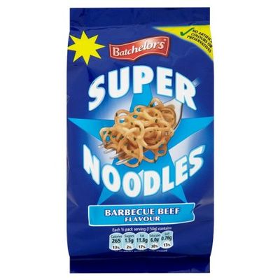 Batchelors Super Noodles Barbecue Beef Flavour 100g (Pack of 8 x 100g)