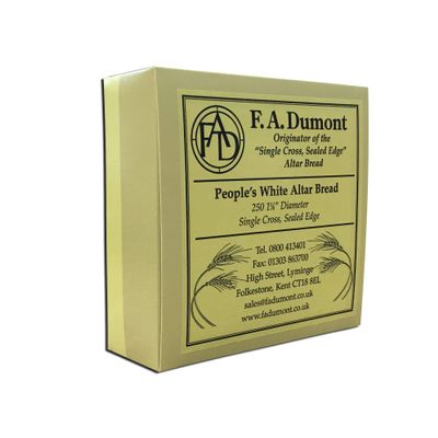 F.A. Dumont Altar Bread -1 1/8" White - 250/Box