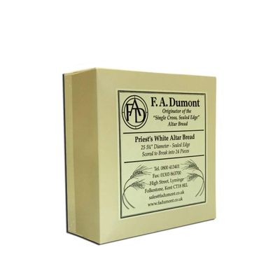 F.A. Dumont Altar Bread -5 3/4" White - 25/Box