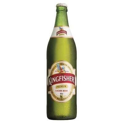 Kingfisher Premium Lager Beer (12 x 650ml Bottles)