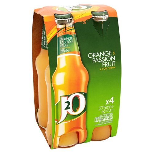 Britvic J2O Orange & Passion Fruit Juice Drink (24 x 275ml Glass Bottles)
