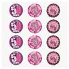AK Giftshop Fun Ladies Pink 50th Birthday Mix, 12 Cup Cake Toppers, Edible Stand Up Decorations view 1