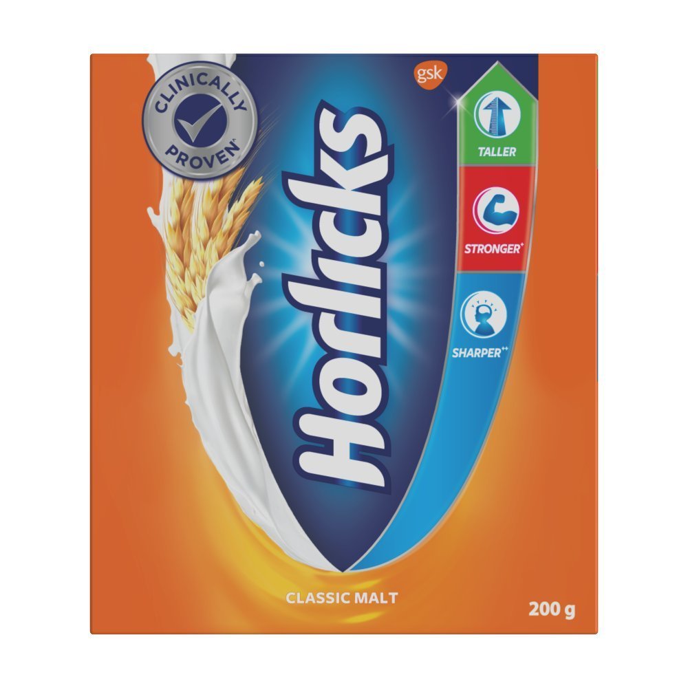 Horlicks Health & Nutrition drink - 200 g refill pack (Classic Malt)