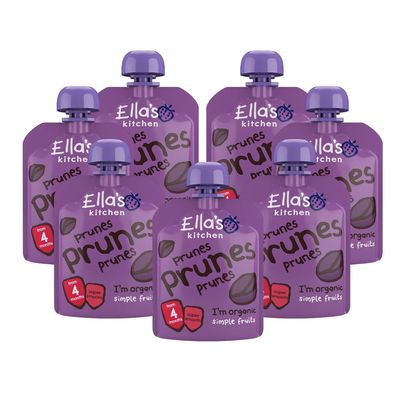 Ella's Kitchen First Taste Prunes 4+ Months, Pack of 7, 490g