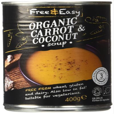 Free & Easy Organic Carrot and Coconut Soup 400 g (Pack of 6)