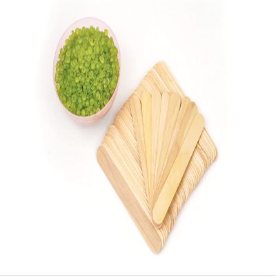 Huini 300 Count Salon Waxing Hair Removal Large Wooden Spatulas Wax Applicator 6 x 3/4in by HUINI