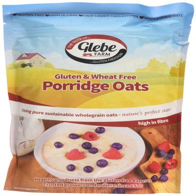 Glebe Farm Porridge Oats Gluten Free 450 g (Pack of 1)