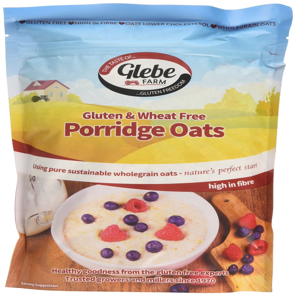 Glebe Farm Porridge Oats Gluten Free 450 g (Pack of 1)