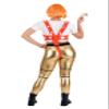 5th Element Adult Leeloo Orange Harness Fancy Dress Costume for Women, Women's SiFi Dressup, Fifth Element Halloween Fancy Dress Costume Small view 4