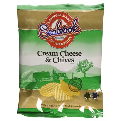Seabrook Cream Cheese & Chives Flavour, 6 x 25g